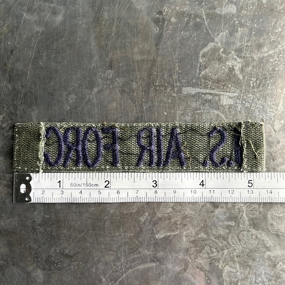 U.S. AIR FORCE embroidered tape patch - Vintage - Picture 10 of 10
